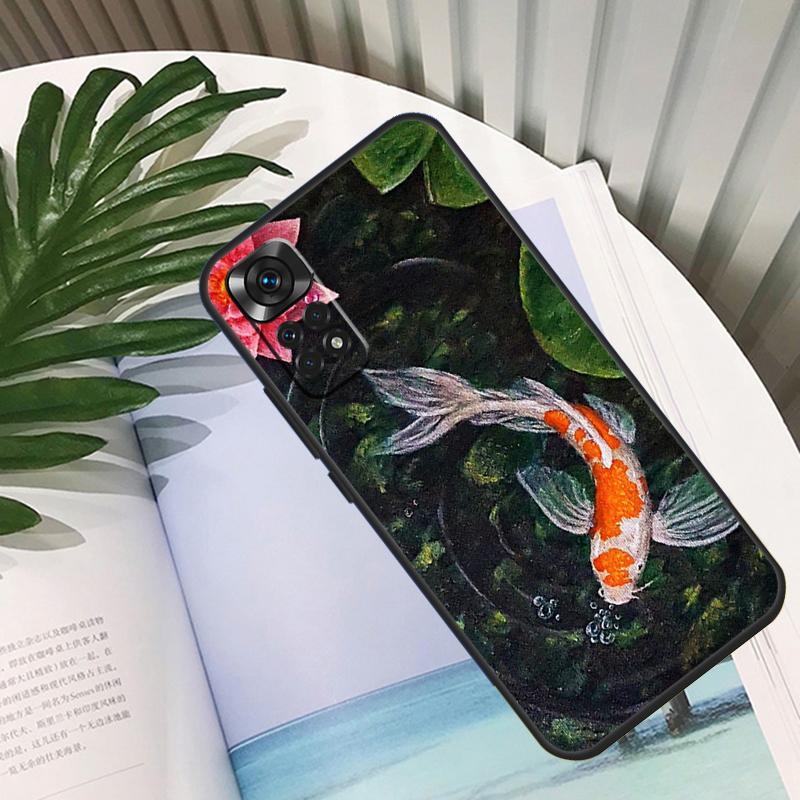 Koi Fish Carp Funda For Xiaomi Redmi Note 14 13 10 11 12 15 Pro Plus Case For Redmi 15C 14C 10C 12C 13C 15