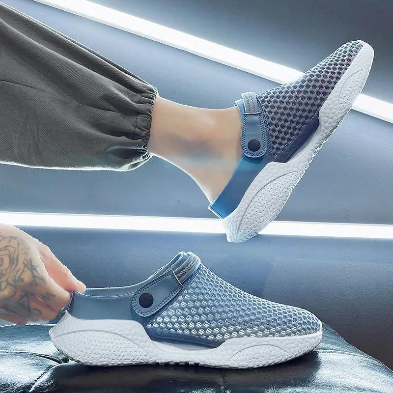 Fashion Slippers for Men Platform Hole Outdoor Sandals Man Summer Sale Adult Designer Luxury Eva Elegant Pvc Cheap Liquidation Fun Shoes