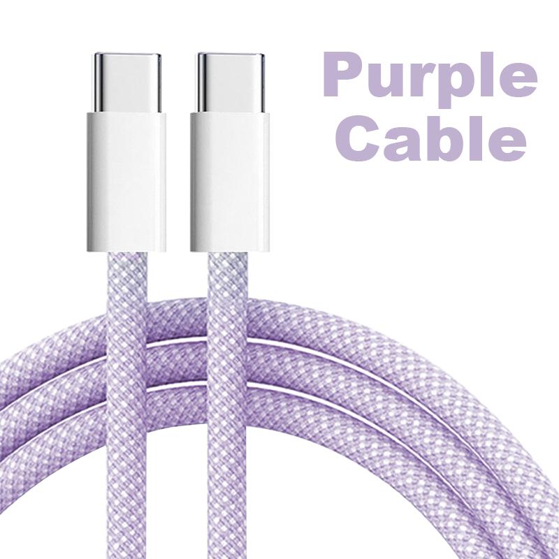 Cablu de încărcare rapid USB-C original pentru Apple iPhone15ProMax 15Pro 15Puls PD 60W USB-C țesut Accesorii pentru linia de date de încărcare pentru iPhone 15 Cap încărcător