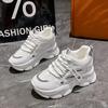 Mesh breathable thick-soled dad shoes 2025 new ins fashion inner height-increasing casual shoes Korean version of running sports shoes
