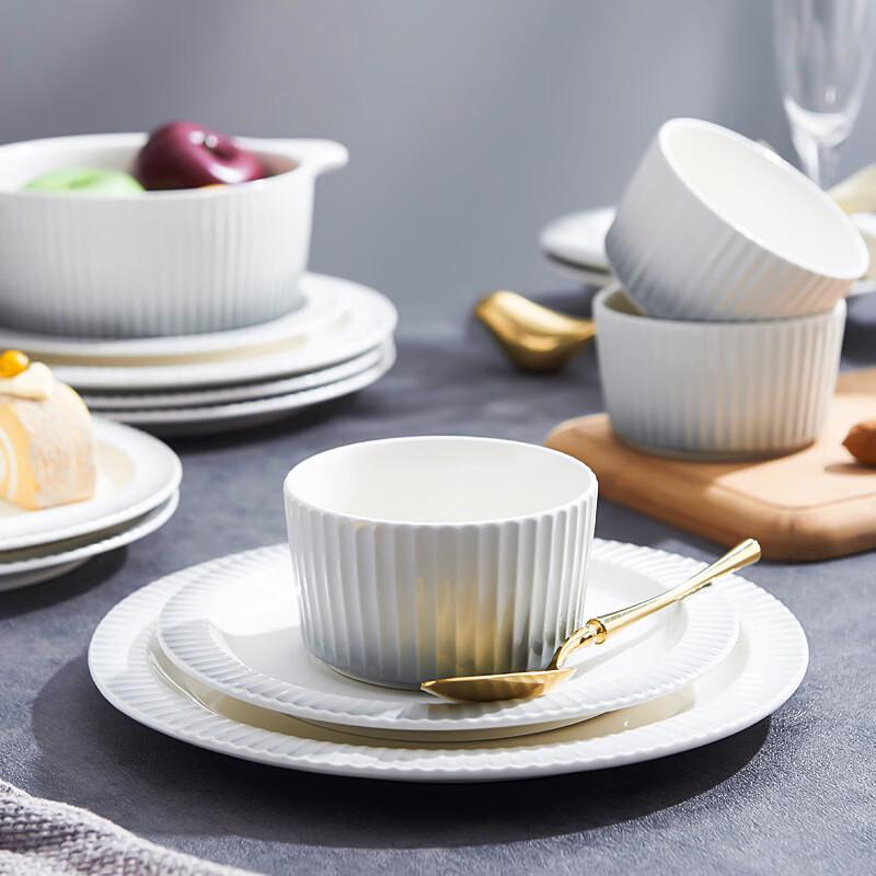 Ru Han Japanese Style Gradient Grey Bone China Ramen Bowl Set (4-Pack)