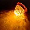 Customize 24V Truck LED Marker Lamp Side Marker Crystal Cut 16 LED Universal Yellow/Red/White/Amber Color (2 Pieces, Orange)