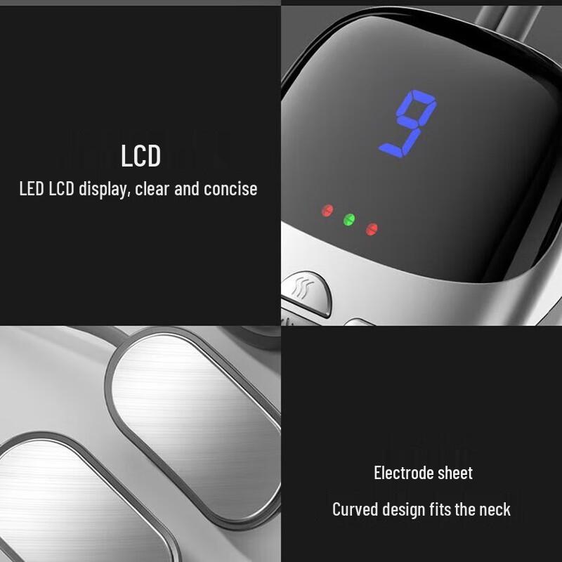 LED Display Pendant Neck Massager