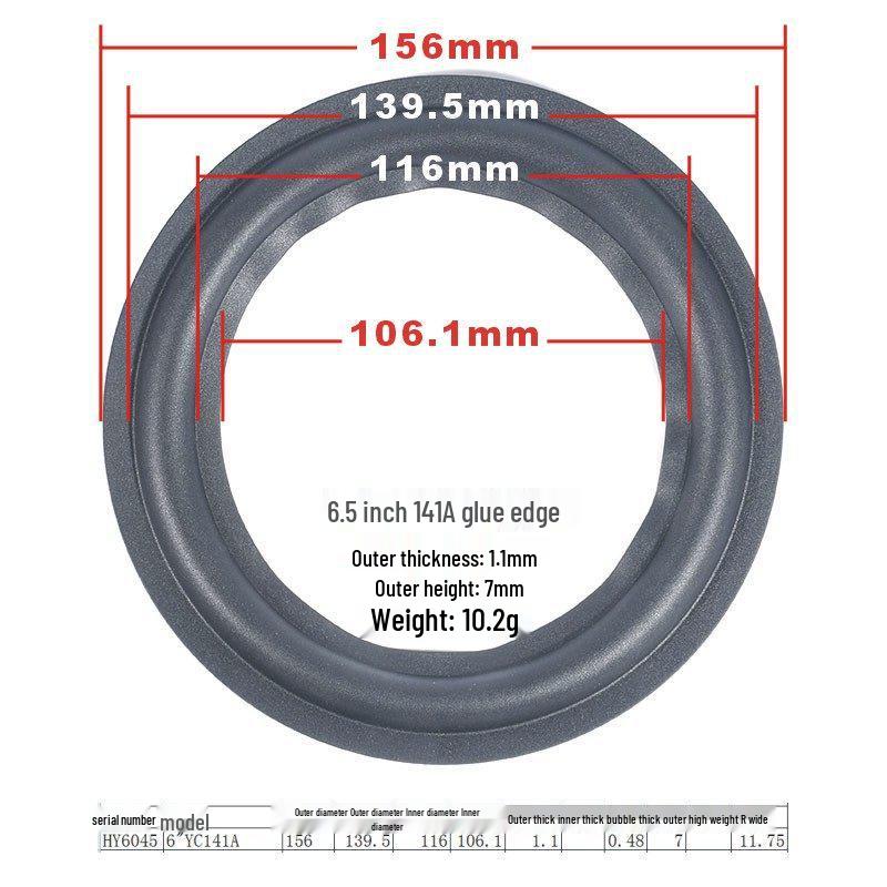 Speaker Repair Parts: 3-Inch To 10-Inch Rubber Surround Suspension Rings