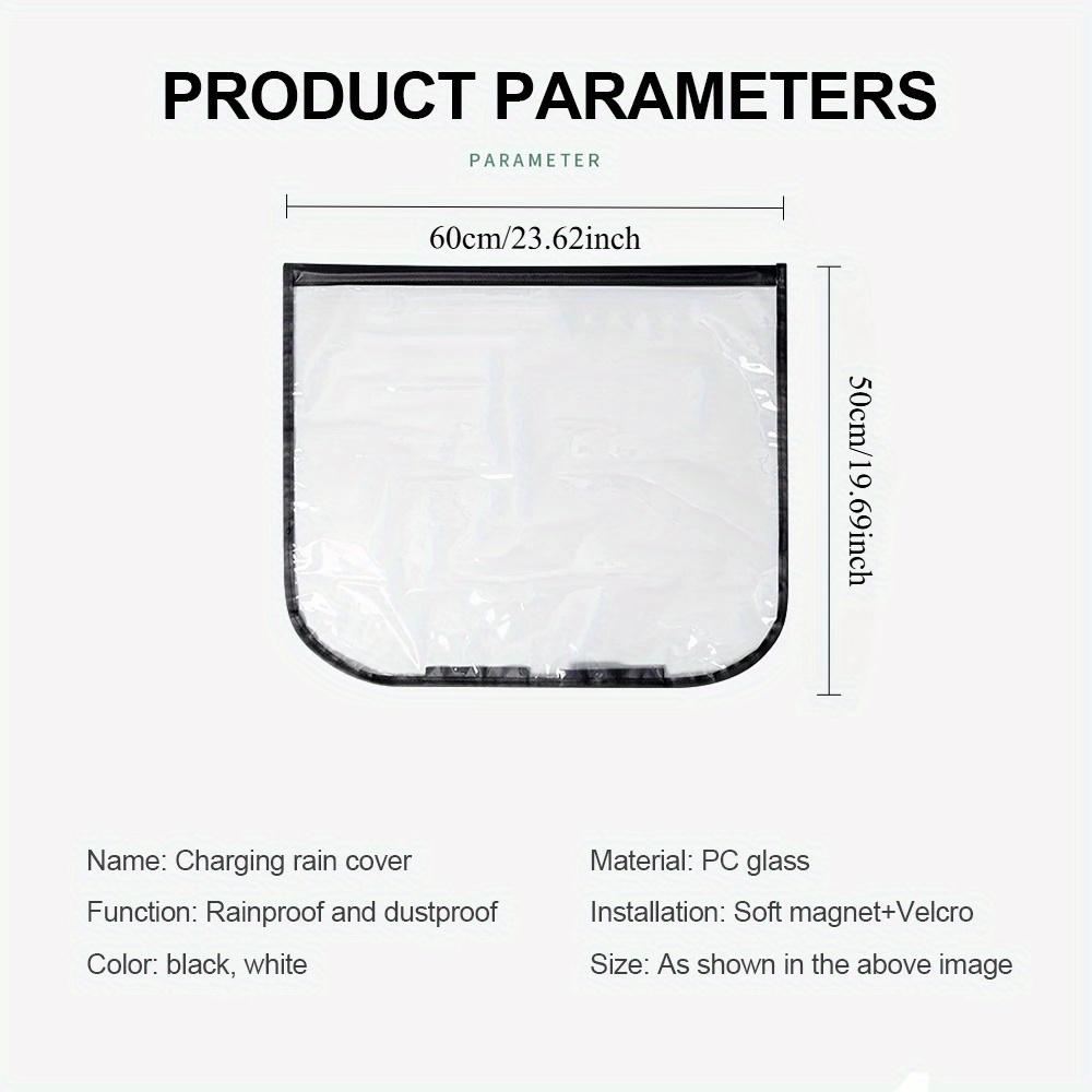 1pc Universal Car Charging Rain Cover Outdoor Electric Accessories Charging Gun Waterproof Auto Cover Snow and Rain Protection