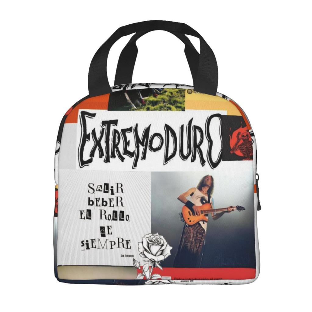 Extremoduro Album Rock Band Thermal Insulated Lunch Bags for Travel Portable Food Bag Container Thermal Cooler Lunch Boxes