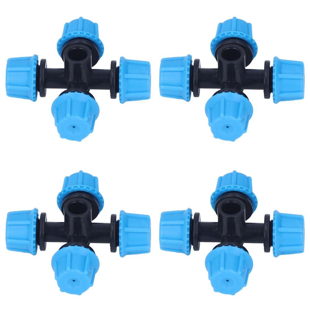 20PCS Plastic Cross Atomization Micro Nozzle Misting Sprinkler Nozzle  Swimming Pool Cooling