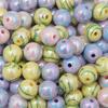 Acrylic Beads Colorful Striped Round Beads for DIY Necklace Bracelet Earring Jewelry Making