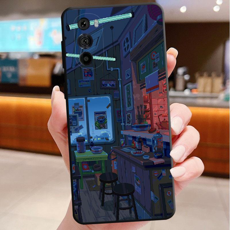 

Phone Case For Motorola Edge 60 50 40 Pro 60 50 40 30 Ultra Neo Fusion Moto G Stylus G Neon Night Vibes city street Moto Edge 40