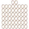 50Pcs Metal Rings 15x3mm Iron Material Sturdy Durable Multifunctional Exquisite O Rings MetalGold