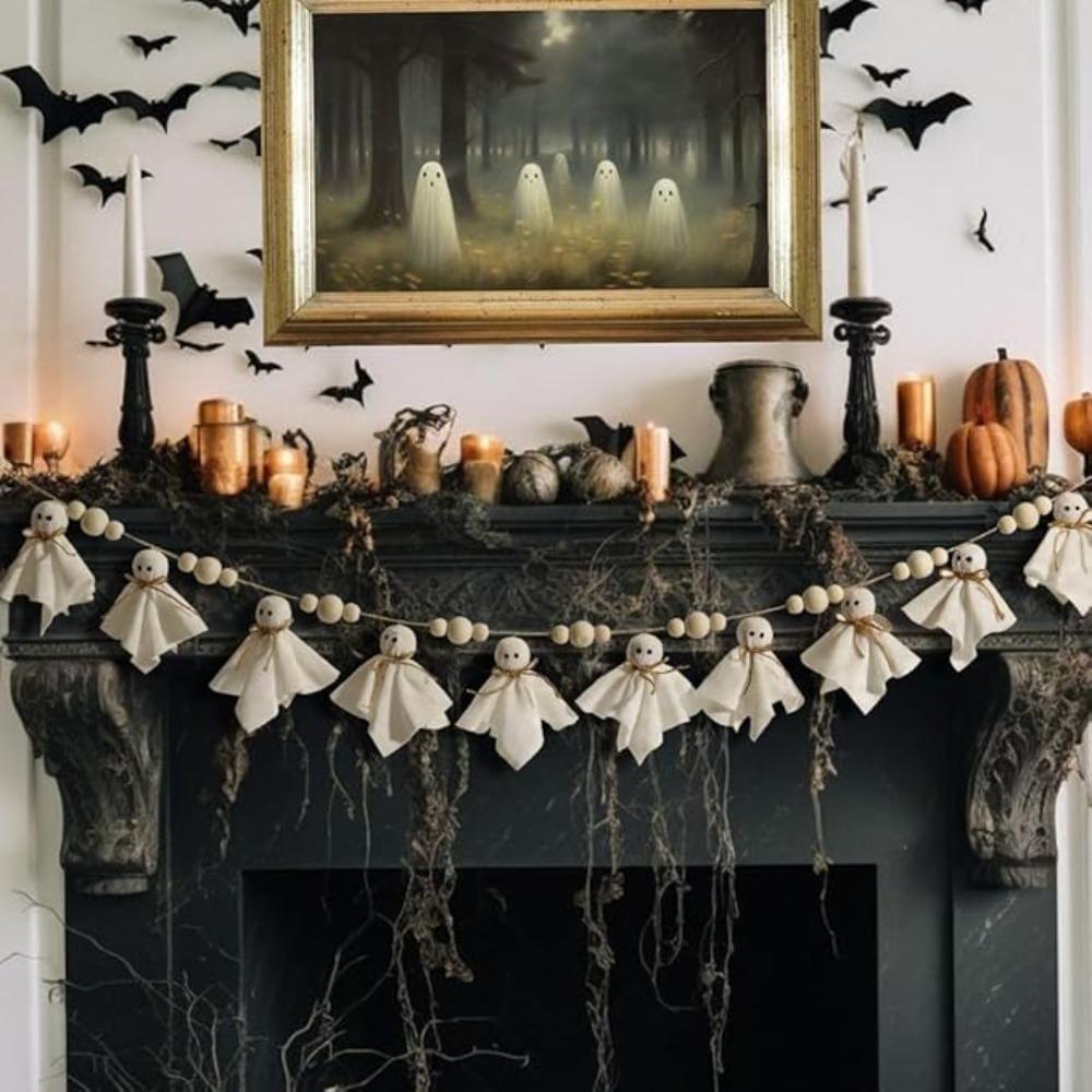 84 inch Hanging Ghost String Reusable Hallowee Hanging Decoration Halloween Spooky Pentant  Outdoor