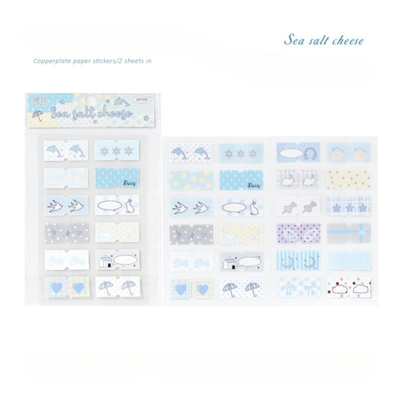 Decorative Stickers Romantic Stickers Cute Label Material Hand Account Collage Student Diary Marker Index Sticker