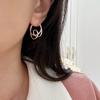 New 925 Sterling Silver Geometric Earrings, Minimalist Charm Jewelry, Exquisite Birthday Gift for Women