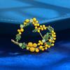 2-color Fruits Heart Brooches Love Party Plant Brooch Beautiful Mimosa Brooch  Suit Accessories
