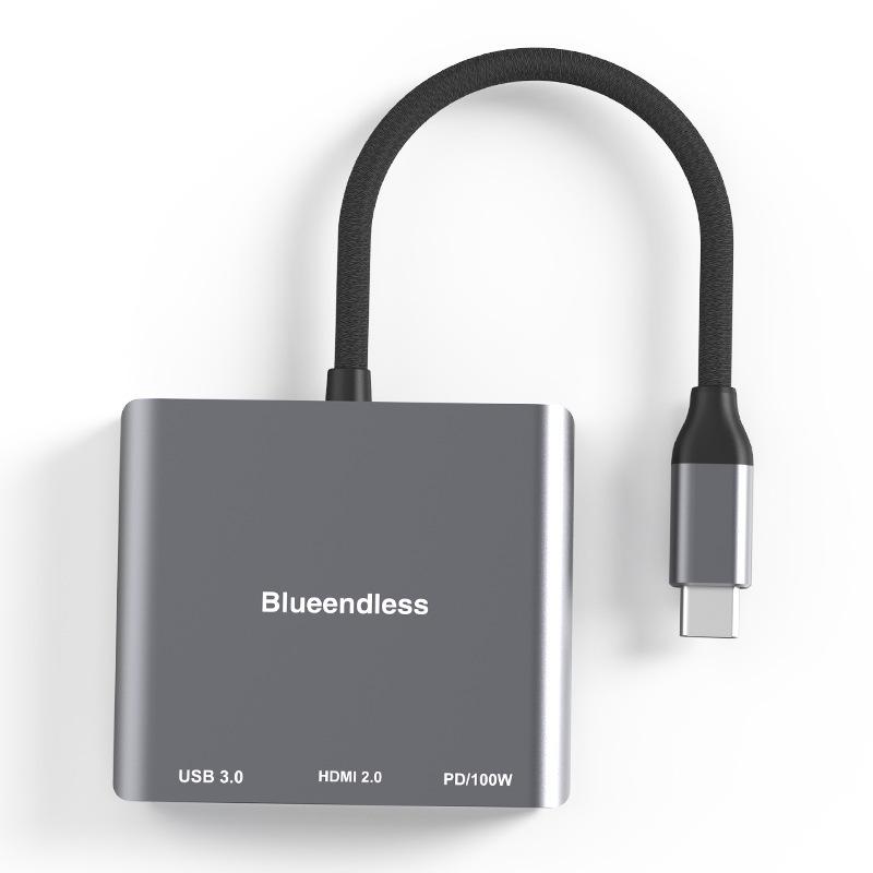 4K60Hz Type-C Dock: PD Fast Charging, USB 3.0 Hub, Multi-port Laptop Converter