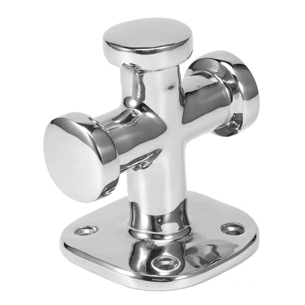 Elerose Boat Bollard, Marine Single Cross Bollard Mooring Bit Cleat 316 Stainless Steel 62x63x83mm Boat Deck Hardware