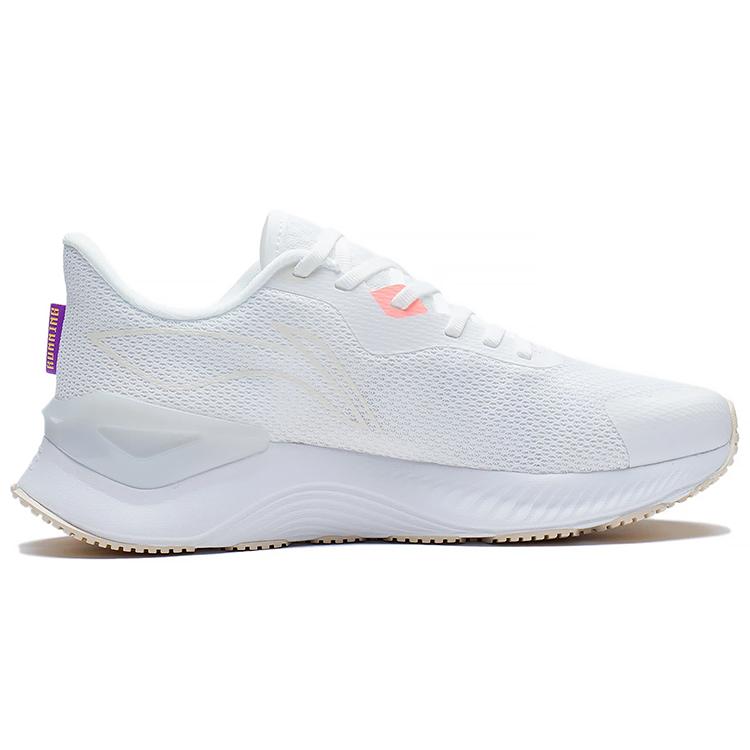 New LiNing YueYing 1.0 Yueying Breathable Low Top Running Shoes Women's White Purple ARHS028-1