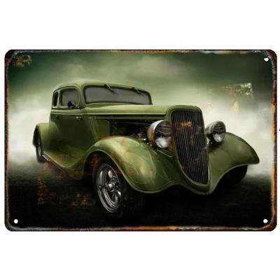 Garage Bar Metall Wandschild, Auto Innenraum Dekor Plakette 20x30cm