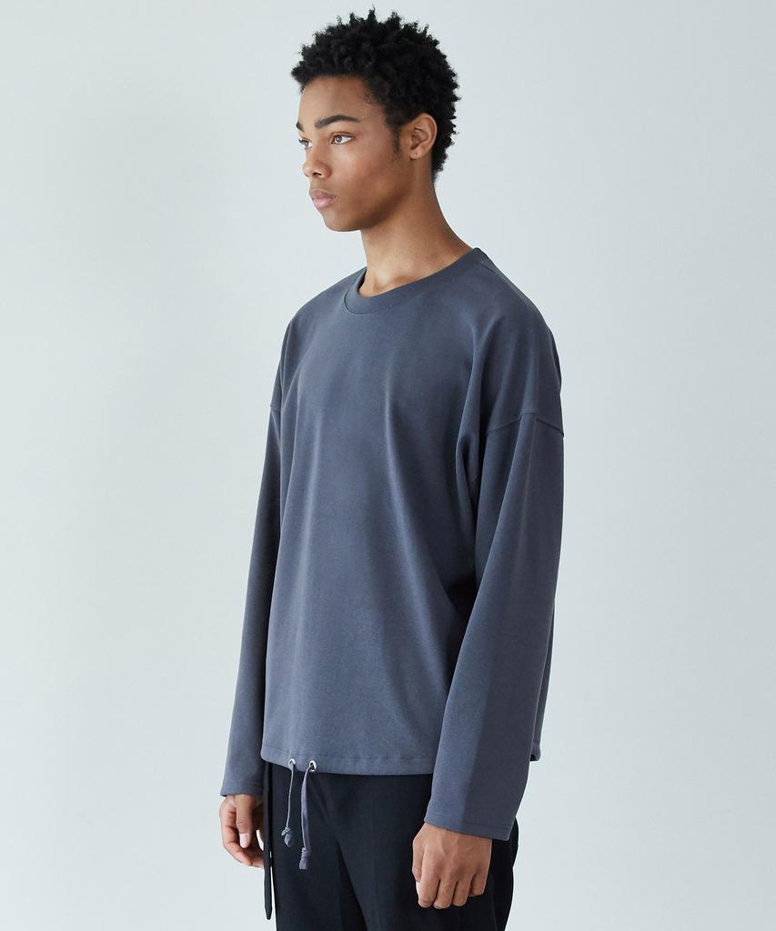 DEFOND Unisex Eyelet-Point Sleeve Sweater (Charcoal Grey)