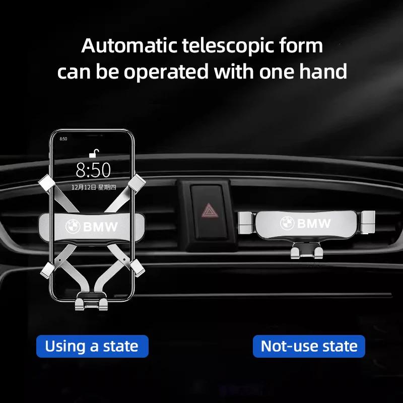 Pro BMW Gravitační Držák Telefonu do Auta Klip do Větrací Mřížky Příslušenství Pro BMW Performance F25 F26 F15 F16 M3 M4 M5 G42 G30 G20 i3 i4 G