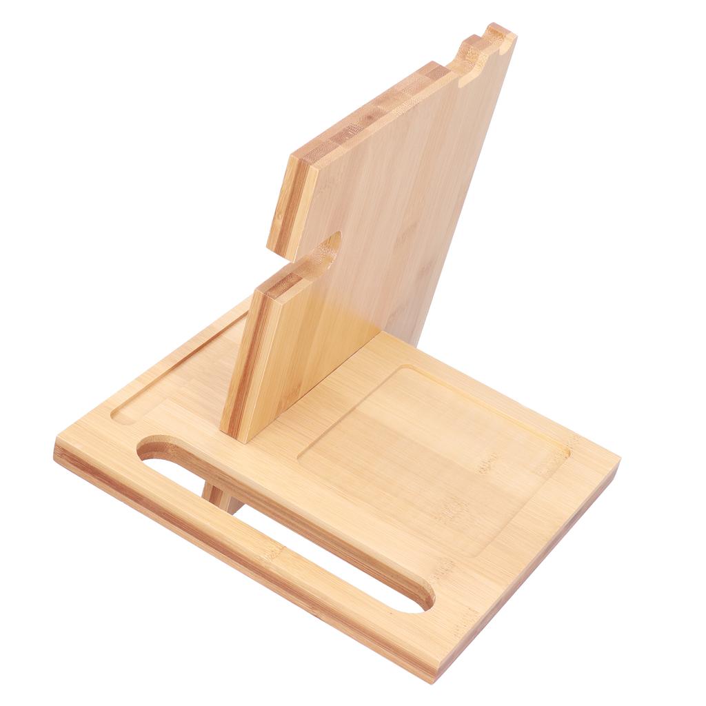 Wood Mobile Phone Holder MultiFunctional Wallet Storage Box for Home Office Living Room
