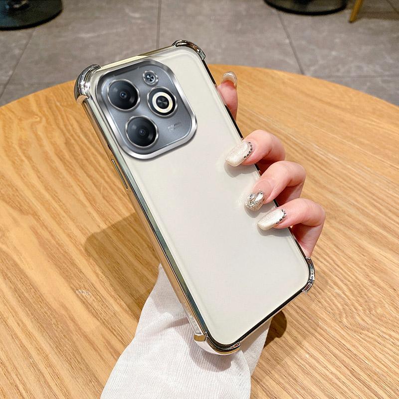 

For Tecno Spark 20 Pro Case Tecno Spark 20 20C 10 10c Phone Case POP 7 8 Four Corners Thickening Shookproof Plating back cover Tecno Pop 8