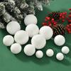 6pcs 4/6/8CM Christmas Snowballs DIY Xmas Tree Hanging Pendant  Hotel Office Decor