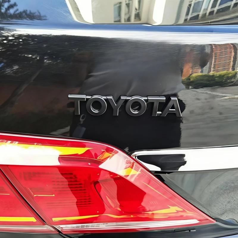 BBcr3 3D Toyota Car Emblem Badge Decals For Toyota Corolla Camry RAV4 Yaris CHR Auris Hilux Auto Styling Sticker Accessories