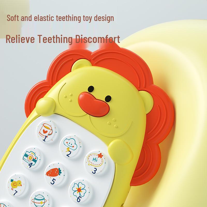 Babies' Musical Phone Toy: Safe, Biteable, Educational Simulation for Ages 0-2.