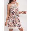 Falda de playa sexy plisada para mujer de verano, vestido casual de longitud media estampado