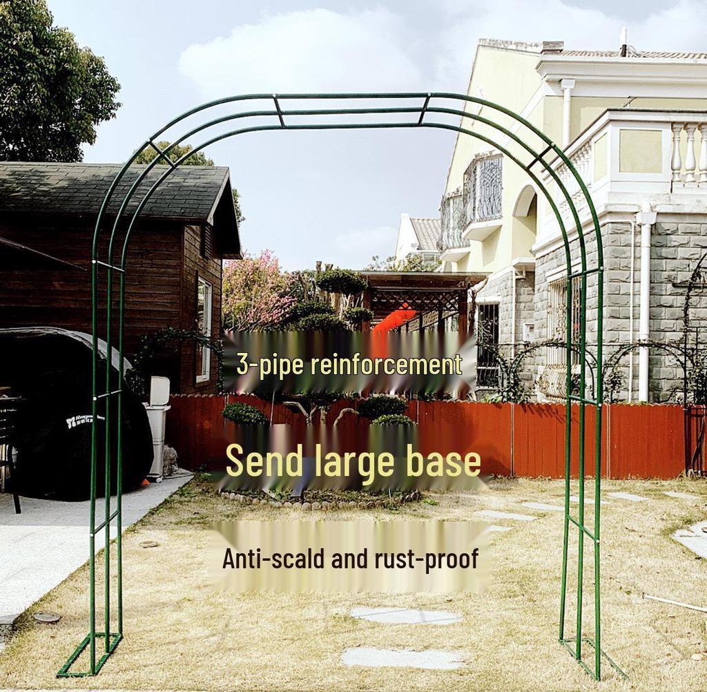 Rust-Proof Arch Trellis: Reinforced Climbing Vine Stand for Indoor/Outdoor Gardens and Courtyards.