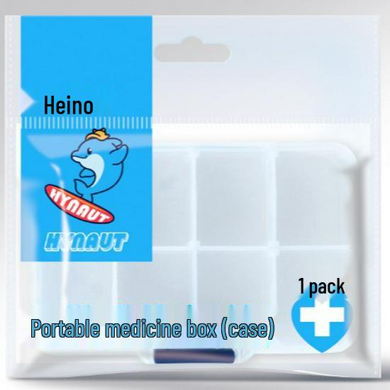 Haishi Hainuo A224 Portable Square Pill Box, 1 Pc/Bag