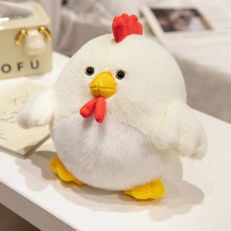 Chubby Chicken Plush Toys Pillow Soft Simulation Cute Plushie Dolls Neck Pillow Stuffed Animal for Boys Girls Festival Gifts