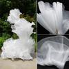 2026 Bright Organza Fabric DIY Stiff Shape Pleated Mesh Fabrics Polyester Material Designer Fabrics Wedding Decoration