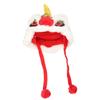 Chinese Style Pet New Year Lion Hat Warm Dog Lions Headgear Dog Lion-dance Hat  Christmas