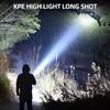 High Power Rechargeable LED Flashlight Multifunctional Portable Light with Side Light Waterproof Multiple Lighting Modes