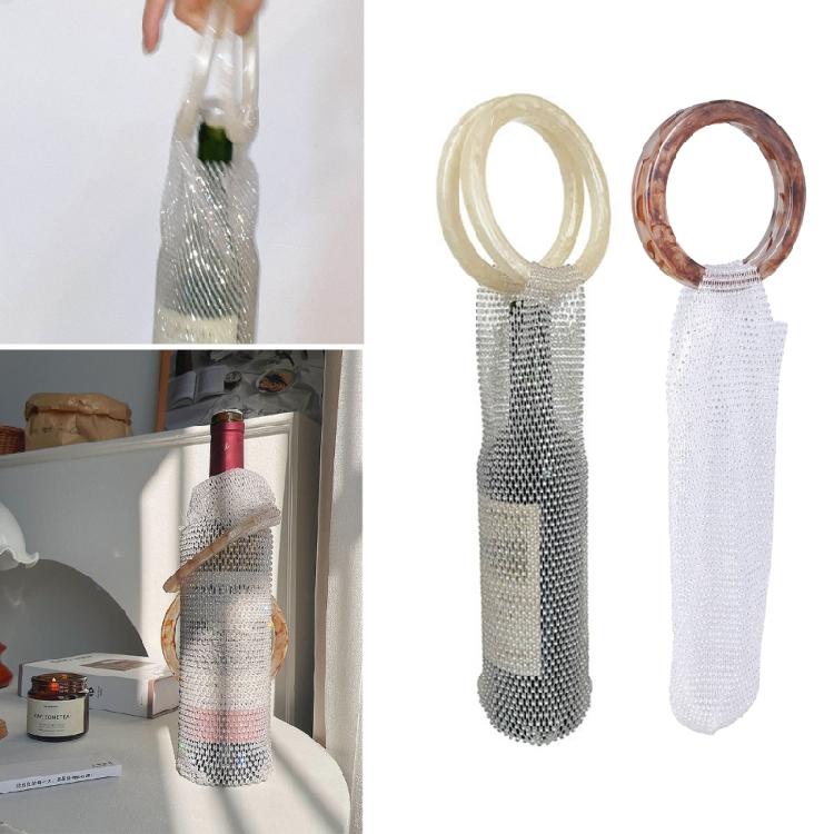 Handwoven Wine Holder Practical Wine Carrier Bag Water Bottle Insulation Bags