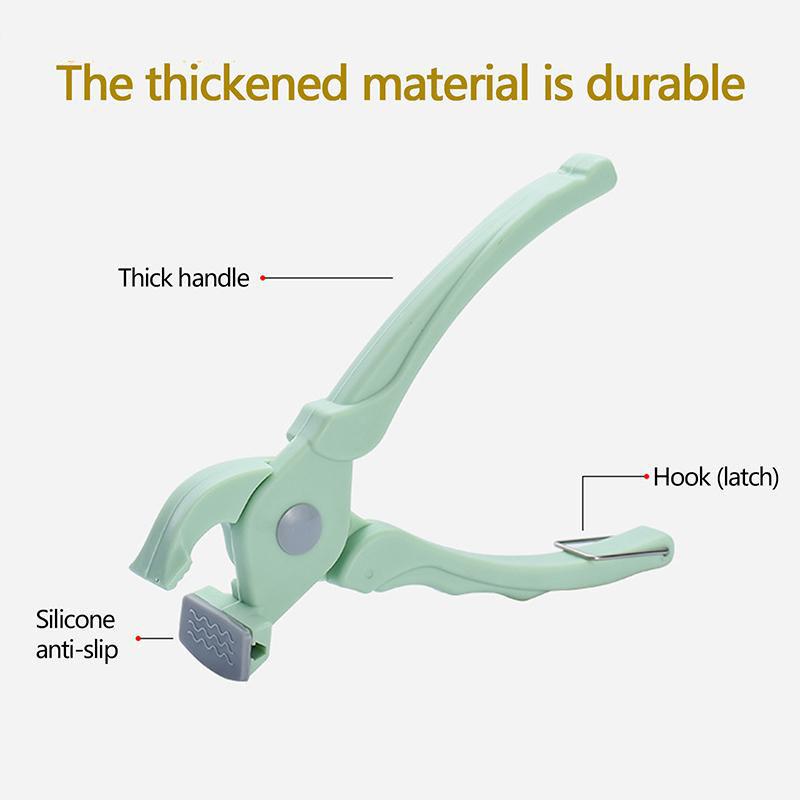 1 Stück Neuer Verbrühschutz-Clip Silikon Anti-Rutsch Multifunktions-Nylon-Klammer Schüssel-Clip Kreativer Lebensmittel-Clip Küchenhelfer