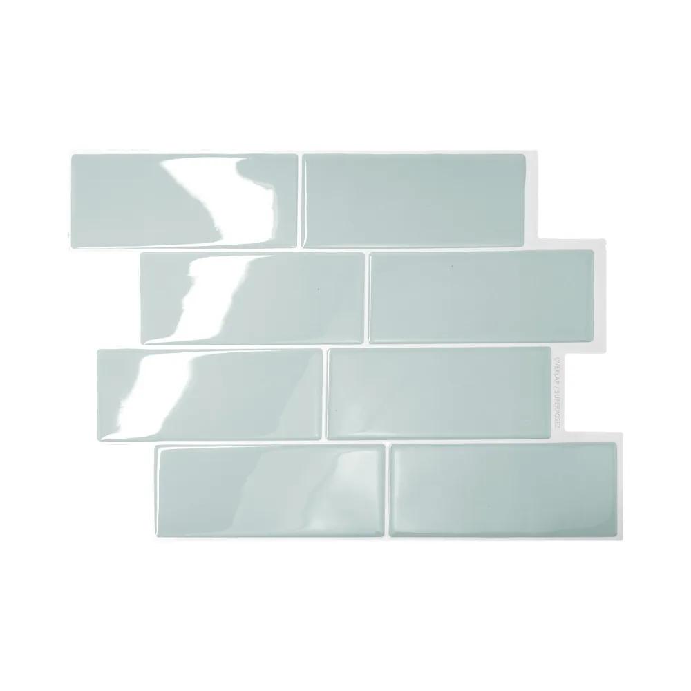 1 pz Nuovo Adesivo Autoadesivo 3D per Piastrelle Murali Fai da Te Impermeabile Adesivo Murale in PVC Multifunzione Paraspruzzi da Cucina Decorazioni per la Casa Adesivo Murale