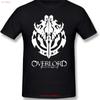 Overlord T Shirt Anime Guild Emblem Ainz Ooal Gown Shor Vintage Washed Designer Clothes Slightly Homme Stretched Streetwear