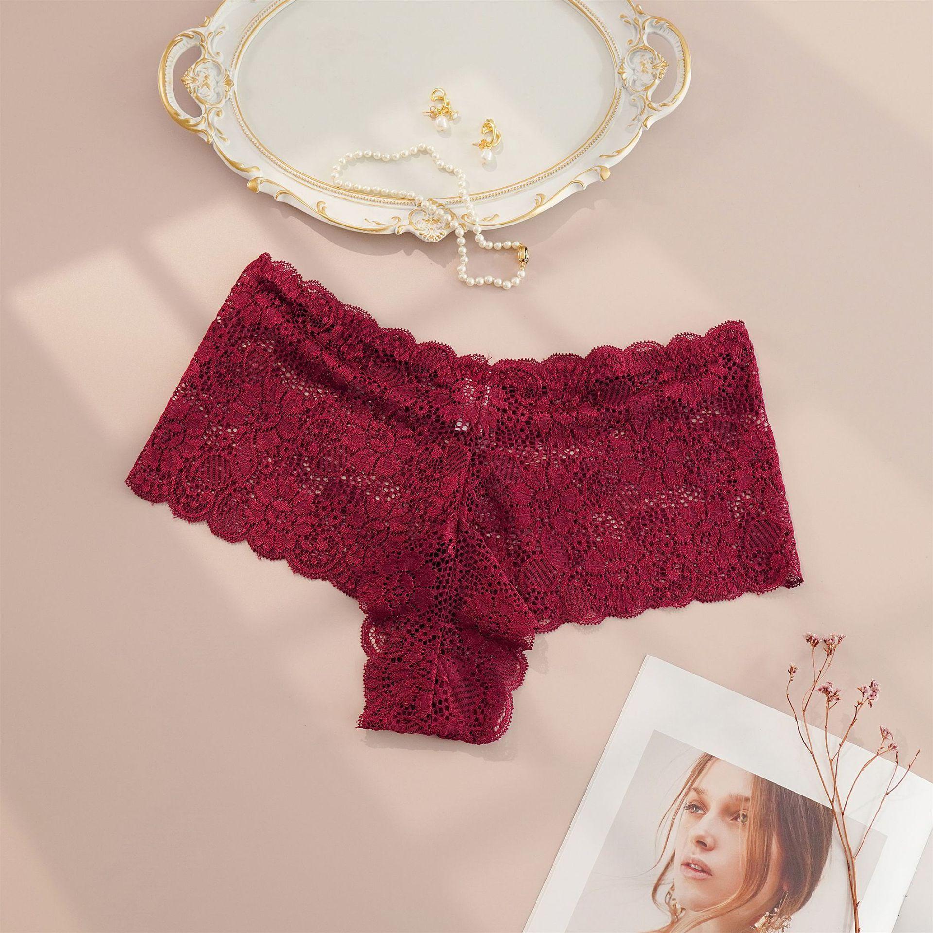 

CFSC Женское нижнее белье большого размера, однотонное кружевное нижнее белье с принтом XXXXL бордовый