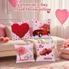 Valentinstag Plüsch Kissenbezug 45*45cm Baum Plüsch Kissenbezug Kissen