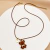 Adorable Brown Plush Bear Pendant Necklace Fashion Accessory for Kids Teens And Lovely Styles Trendy Women Ladies