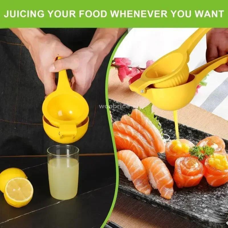 Aluminum Alloy Lemon Squeezer Kitchen Tool Suitable for Citrus Lemon Hand Pressed Orange Fruit Juicer Mini Portable Lemon Clip