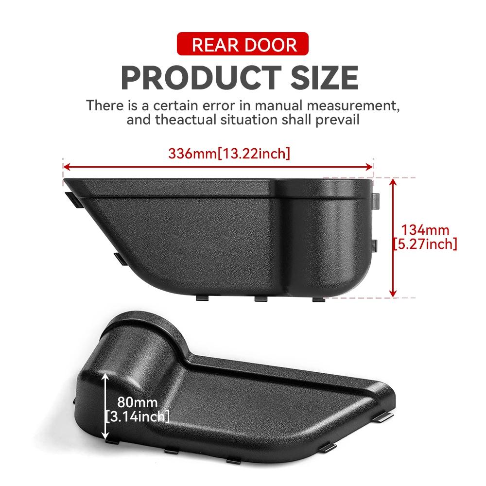 Front Rear Door Organizer Tray For 2018 2019 2020 2025 2025 2025 Wrangler JL 4XE JLU Rubicon Sport Sahara Gladiator JT
