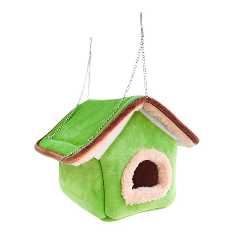

Plush Parrots Nest Winter Warmth Thickened Bird Cage Accessory With Removable Cover Easy Cleaning 1