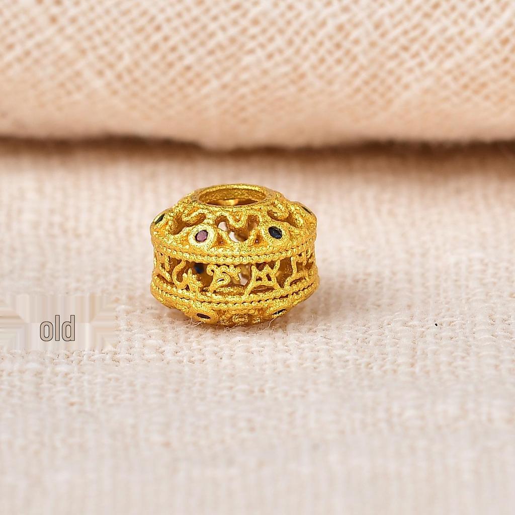 Vintage Gold Spacer Beads for DIY Bracelets & Necklaces – High-Grade Crystal Accessories with Strong Color Protection