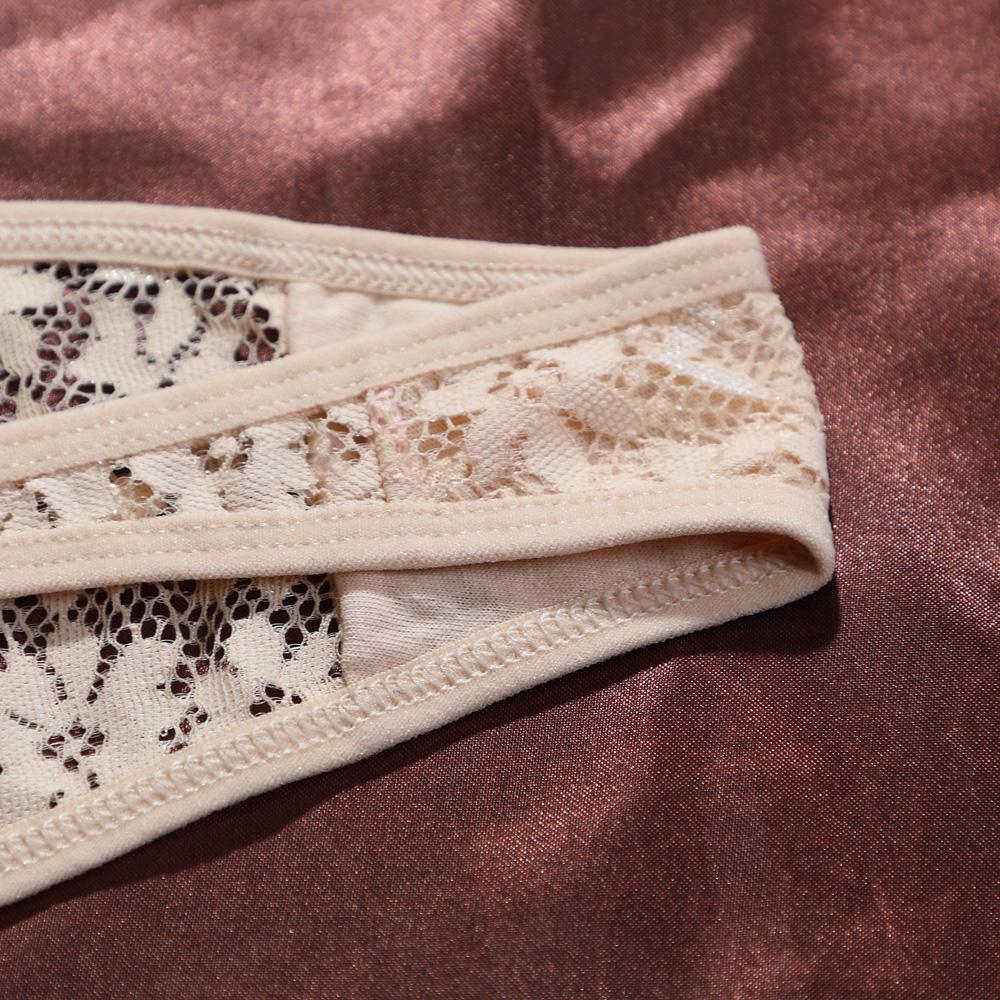 Women's Sexy Panties Lace Jacquard Pattern Ventilate European And American Butterfly Knot Hollowed Out Lingerie Super Comfortabl