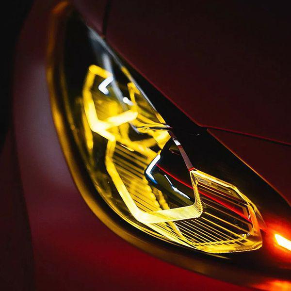 1 sada žlutých kovových světel pro BMW G80 M3/G82 M4 (Barva: Jak je znázorněno)
