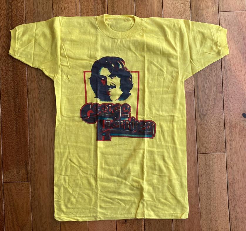 Vintage George Harrison Rare Yellow T-Shirt Cotton Adult S-5XL GS563 Unisex T-Shirt L